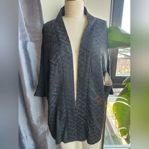 Elegant Black Kimono Jacket